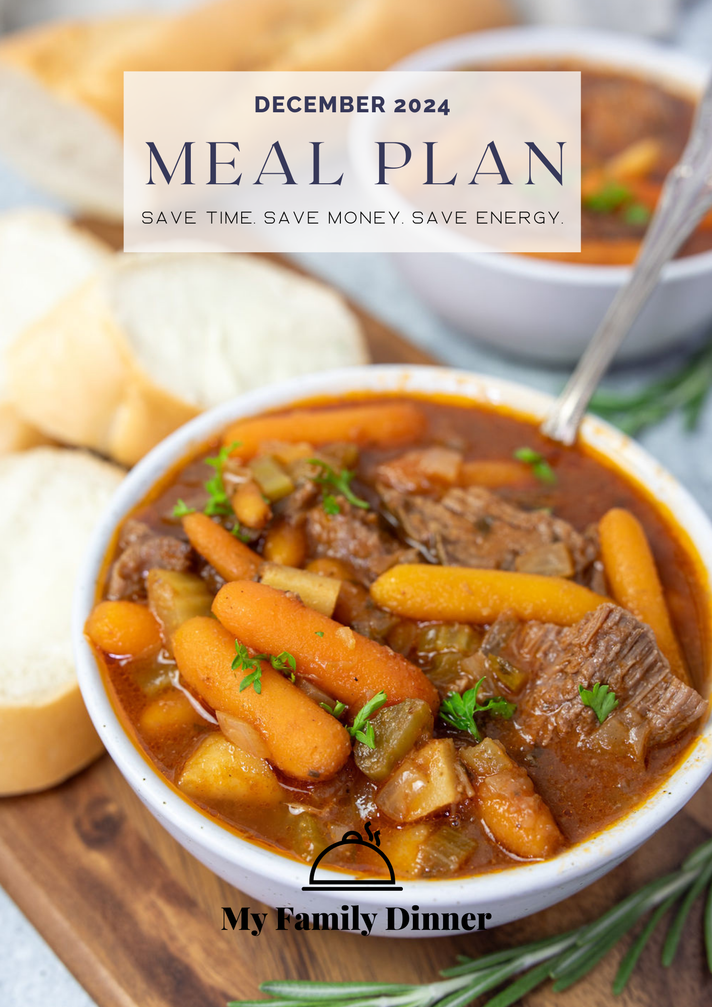 December 2024 Meal Plan - Save Time Save Money Save Energy