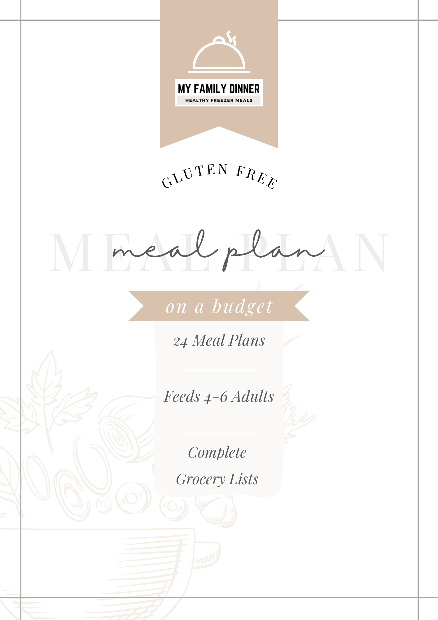 A Year of GLUTEN FREE Meal Plans on a Budget (Digital Download)