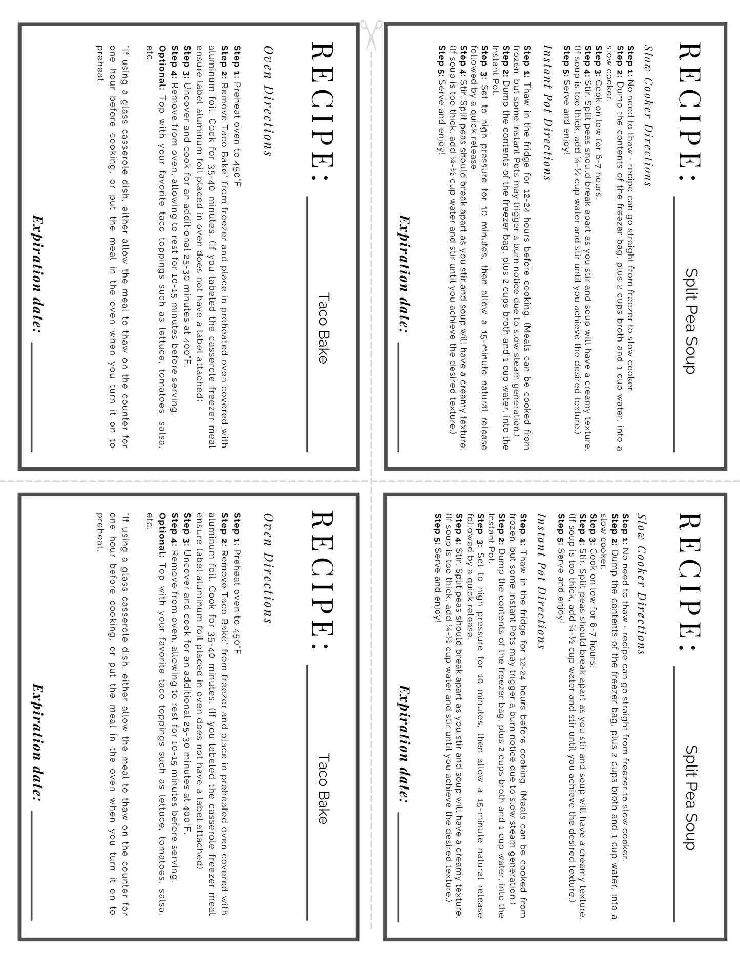 For 1-2 People: A Year of Meal Plans on a Budget Special Offer (Digital Download)