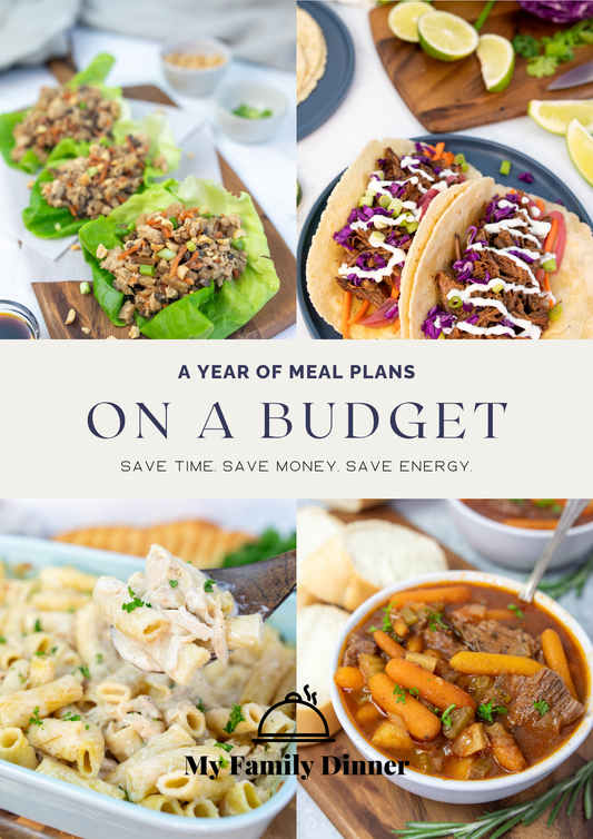 A Year of Meal Plans on a Budget PHYSICAL BOOK