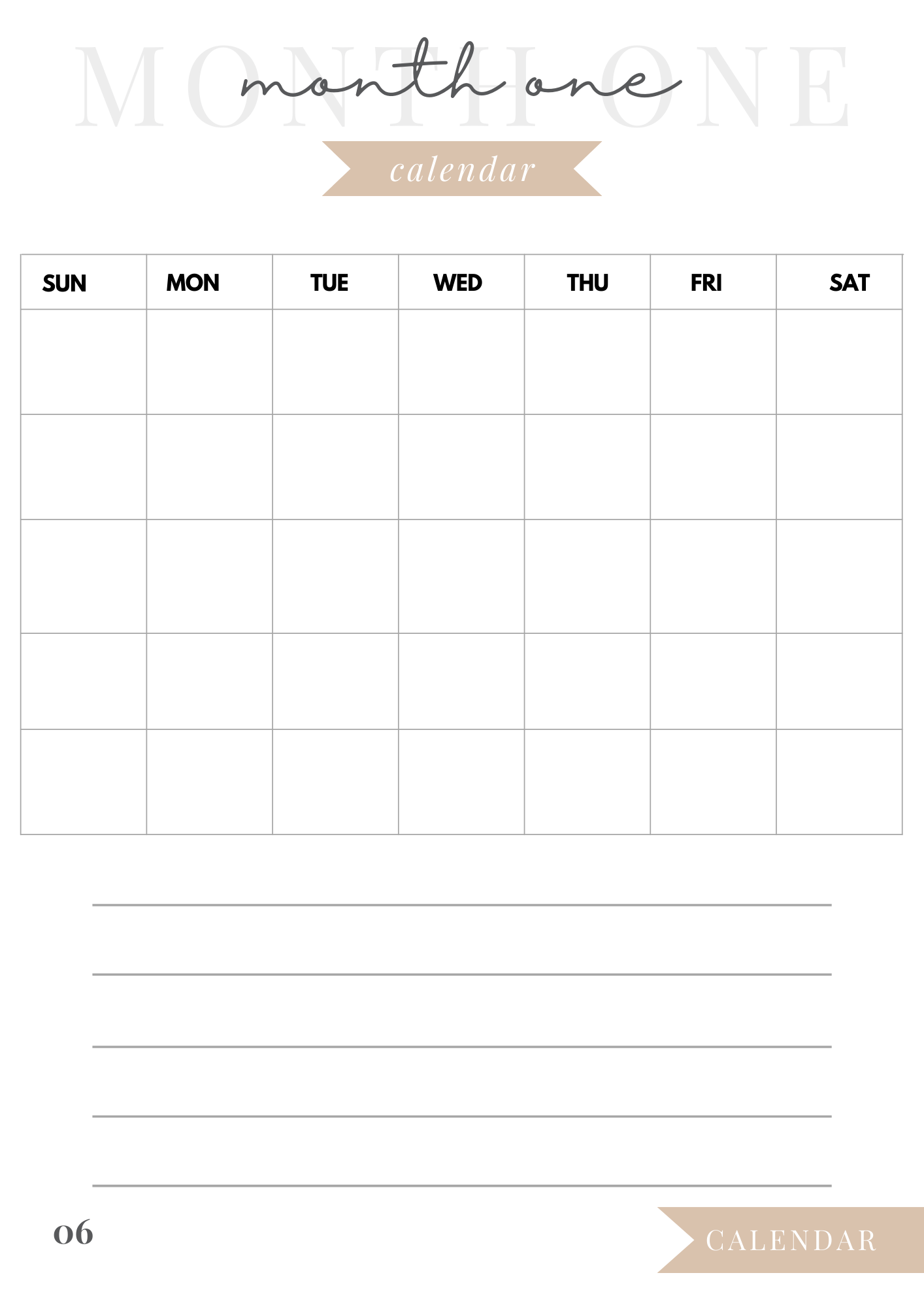 3 Month Meal Planner