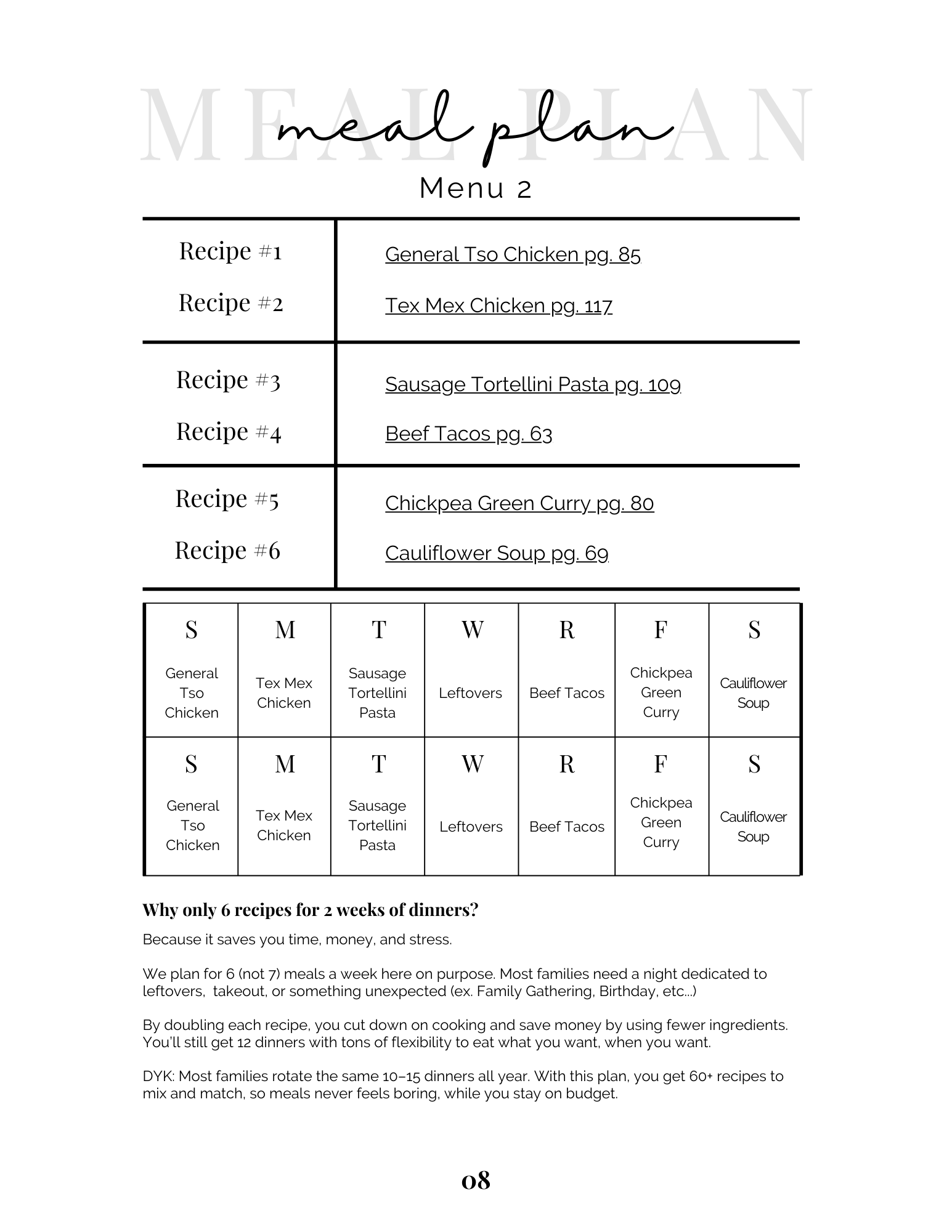 SPECIAL OFFER - A Year of Meal Plans on a Budget (Digital Download)