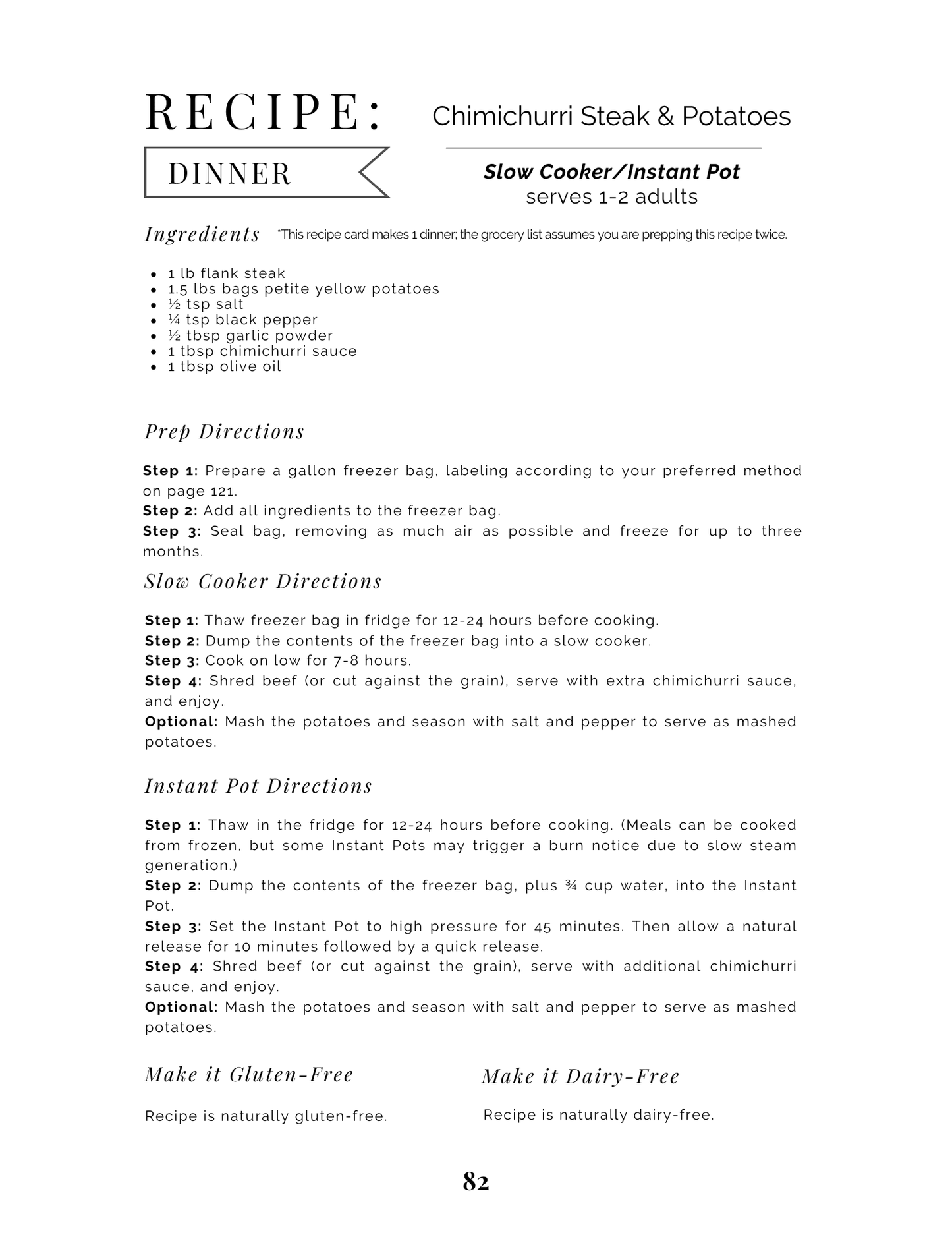 For 1-2 People: A Year of Meal Plans on a Budget Special Offer (Digital Download)